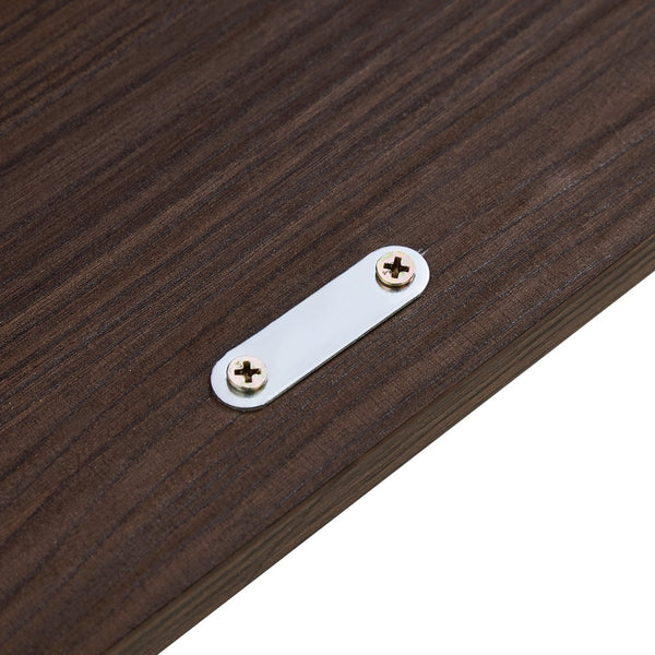 English Elm Set of 2 Extendable Rotating Storage Cabinets 32.5"-58.8" W, Black & Walnut Modern Buffet Sideboard SN845P261744D