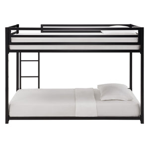 Iron Bunk Bed with Safety Guard Rails for Kids and Teens Shared Bedrooms