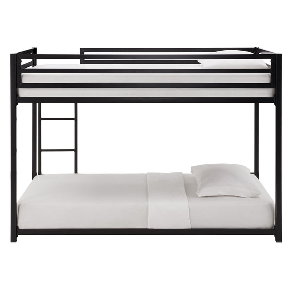 Iron Bunk Bed with Safety Guard Rails for Kids and Teens Shared Bedrooms