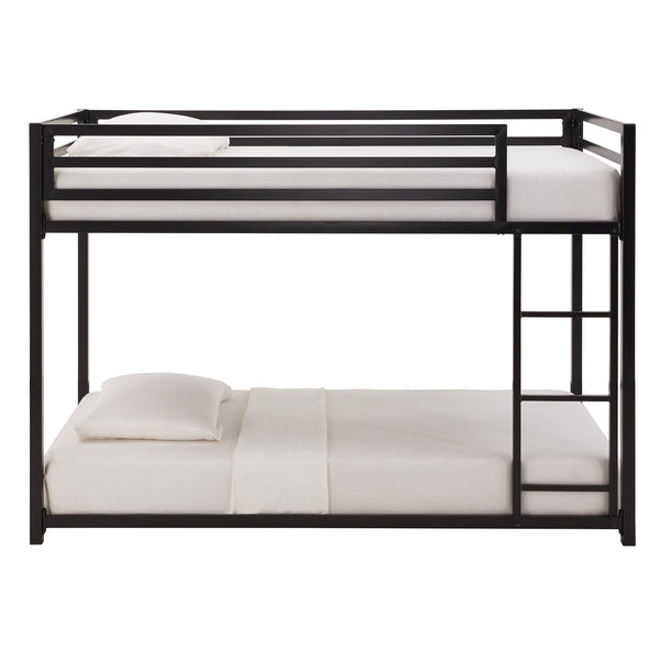 Iron Bunk Bed with Safety Guard Rails for Kids and Teens Shared Bedrooms