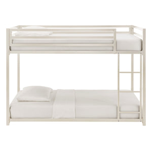 Iron Bunk Bed with Safety Guard Rails for Kids and Teens Shared Bedrooms