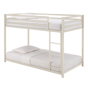 Iron Bunk Bed with Safety Guard Rails for Kids and Teens Shared Bedrooms