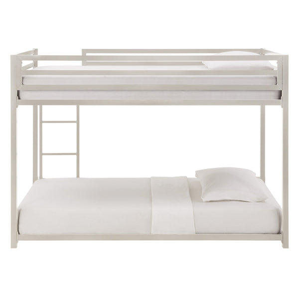Iron Bunk Bed with Safety Guard Rails for Kids and Teens Shared Bedrooms