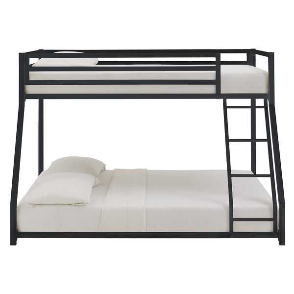 Iron Bunk Bed with Safety Guard Rails for Kids and Teens Shared Bedrooms
