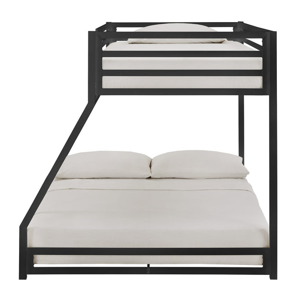 Iron Bunk Bed with Safety Guard Rails for Kids and Teens Shared Bedrooms
