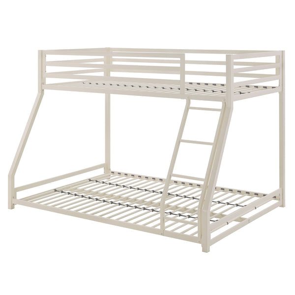 Iron Bunk Bed with Safety Guard Rails for Kids and Teens Shared Bedrooms