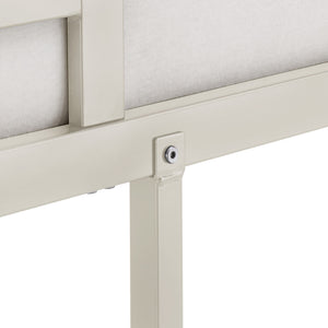 Iron Bunk Bed with Safety Guard Rails for Kids and Teens Shared Bedrooms