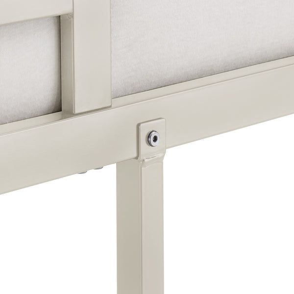 Iron Bunk Bed with Safety Guard Rails for Kids and Teens Shared Bedrooms