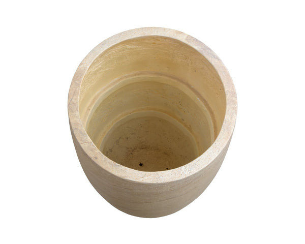 Sunpan ASTER Planter - Tall Travertine-Look Design for Indoor & Outdoor Spaces, Durable & Elegant Display 111373