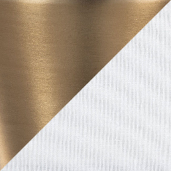 English Elm 65" Hourglass Floor Lamp Matte Golden Bronze Sculptural Body with White Linen Drum Shade B202P223994