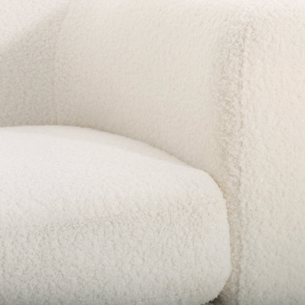 English Elm Christopher Knight Home® - LOVESEAT modern 51" two-seater with textured fabric, firm foam & sinuous springs, sleek black legs for compact spaces White 74868.00