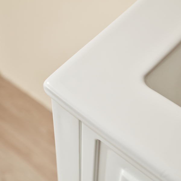 English Elm Fully Assembled 18'' Freestanding Bathroom Vanity With Eco-Friendly Top & Dual Handle Options W1826P347105