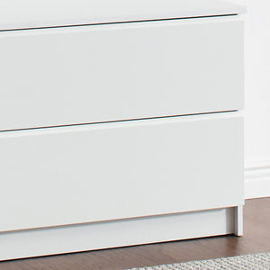 English Elm Devi White Wood Closet System - Durable Melamine Construction, Clean Modern Finish, Easy Assembly, Ample Storage Space B040P311951