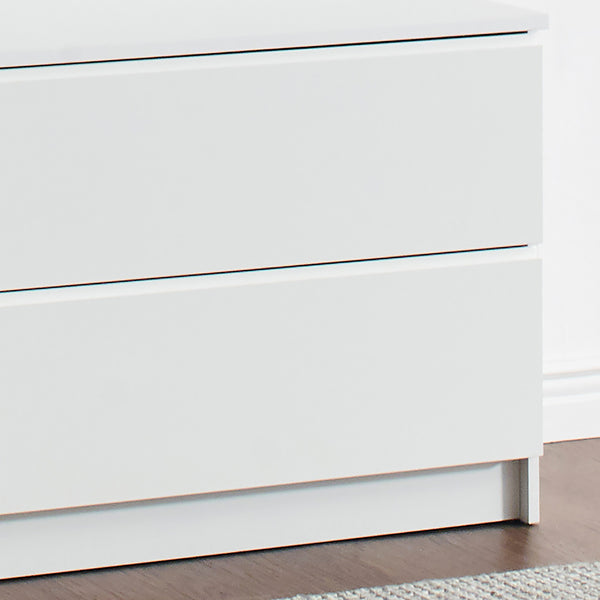 English Elm Devi White Wood Closet System - Durable Melamine Construction, Clean Modern Finish, Easy Assembly, Ample Storage Space B040P311951