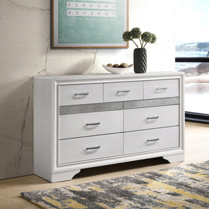 English Elm Annie 9-Drawer Dresser: Elegant Storage Solution With Crystal-Like Fronts For Modern Bedrooms B062P378342