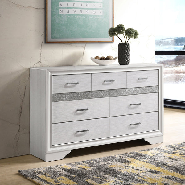 English Elm Annie 9-Drawer Dresser: Elegant Storage Solution With Crystal-Like Fronts For Modern Bedrooms B062P378342