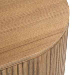 Crestview Collection Transitional Oval Cocktail Table - Elegant Rubberwood Accent For Modern Living Room Decor Brown Solid Wood Cvfdr1235