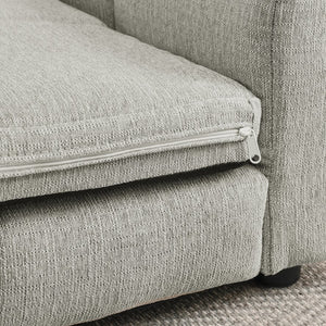 English Elm Soft Oversized Dog Bed 54x25 Elevated Linen Sofa for Large Breeds, Durable 130lb Capacity, Modern Comfort Beige W487P311780