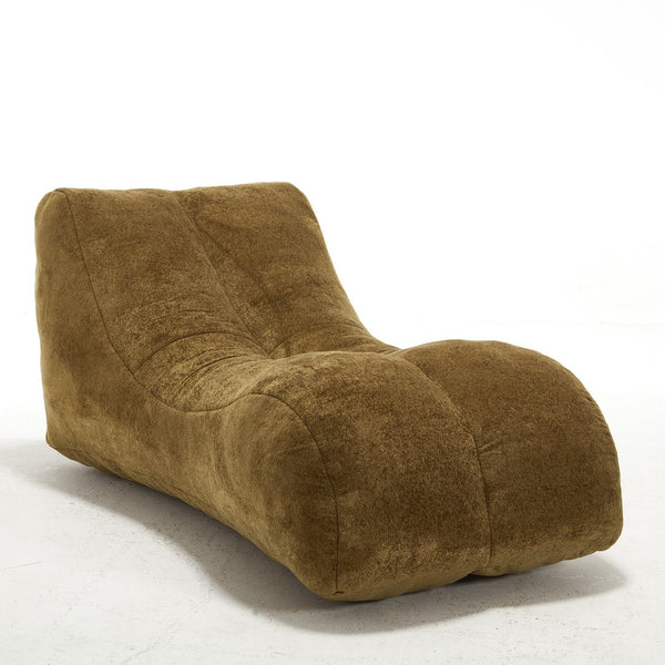 English Elm Creative Bean Bag Sofa Chair with Plush Superfiber Cover and Soft Foam Filling for Luxe Comfort Brown W1996P266259