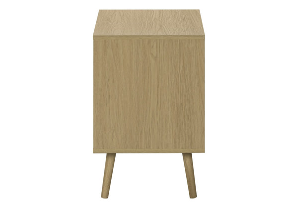 English Elm Accent Side Table Rustic Grey Laminate Compact Storage Cabinet Transitional Bedroom Natural B2710P461709