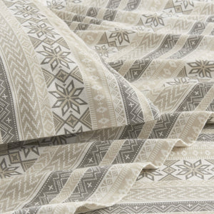 English Elm Printed Cotton Flannel Sheet Set Queen - Ultra-Soft Brushed Fabric, Deep Pocket Fitted, Cozy Warmth Multi 11.81 L x 9.84 W x 7.09 H B035P294207