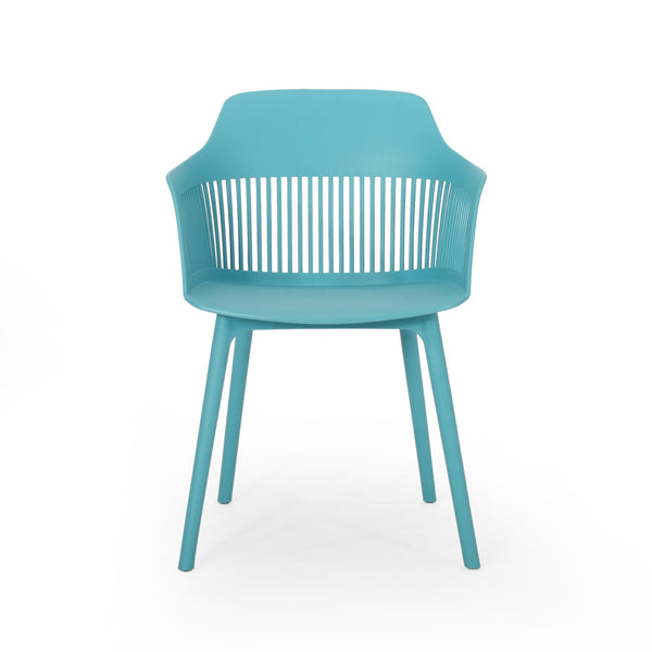 English Elm Christopher Knight Home® - DAHLIA Weather-Resistant Outdoor Chair with Durable Polypropylene Frame, Modern Minimalist Design Teal 26.7 L x 23.7 W x 22.2 H 68374.00T
