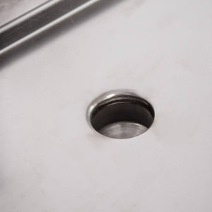 English Elm 59" Stainless Steel Mechanic Teardown Table with Drain Hole and 1000 Lb Capacity W5675S00001