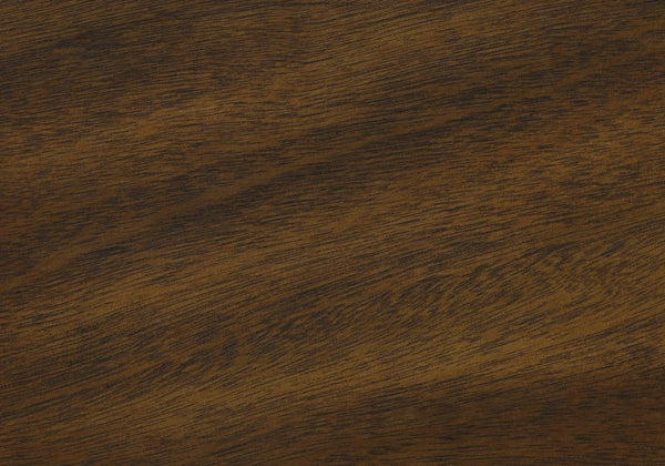 English Elm Accent Square Two-Tier Table with Grooved Top and Turned Legs, Compact Nightstand with Shelf, Brown Veneer Walnut 27 L x 25 W x 9 H B2710P219491