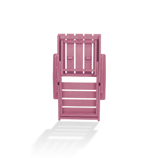 English Elm Shoreline Recycled Hdpe Folding Adirondack Chair Fully Assembled Modern Patio Seating Burgundy B2745P409686