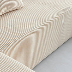 English Elm Reversible Corduroy U-Shaped Sectional Sofa - Plush Comfort For Modern Living Rooms! W1765S00118-GIGA