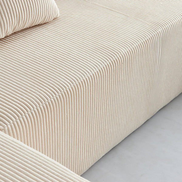 English Elm Reversible Corduroy U-Shaped Sectional Sofa - Plush Comfort For Modern Living Rooms! W1765S00118-GIGA