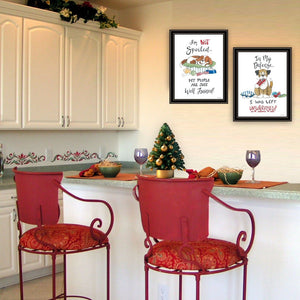 English Elm Trendy Decor 4u Bold Typography Two Piece Black Framed Humorous Wall Art Set B067P256632