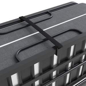 English Elm 75" Folding Bed with Adjustable Headboard, 5" Memory Foam, 450lb Capacity, Space-Saving Rollaway Twin on Wheels T2398P403867