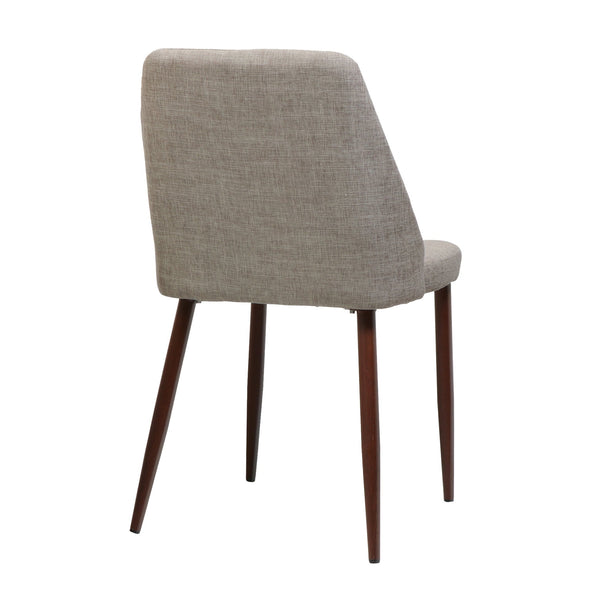 English Elm Christopher Knight Home® - DINING Elegant Modern Fabric Side Chair with Wood-Finish Iron Legs, Durable Craftsmanship for Home Dining Wheat 60912.00WET
