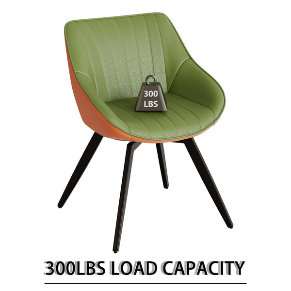 English Elm 31.5" Black Round Tulip Dining Table Set With 2 Ergonomic Leather Chairs - Modern Mid-Century Design W2189S00709