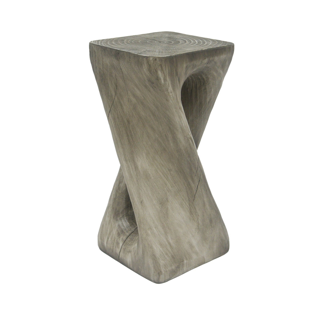 English Elm Christopher Knight Home® - Outdoor Twist Shape Accent Table | Modern Lightweight Concrete Design For Patio & Garden Use N770P291498G