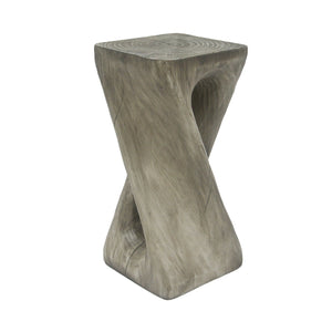 English Elm Christopher Knight Home® - Outdoor Twist Shape Accent Table | Modern Lightweight Concrete Design For Patio & Garden Use N770P291498G