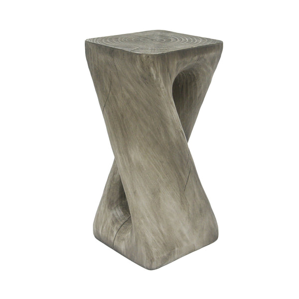 English Elm Christopher Knight Home® - Outdoor Twist Shape Accent Table | Modern Lightweight Concrete Design For Patio & Garden Use N770P291498G