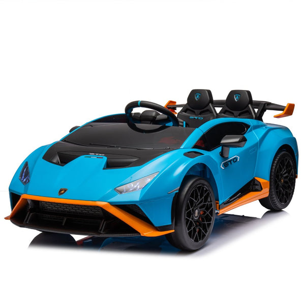 English Elm Lamborghini Huracan Sto 24v Kids Ride on Drift Car with Led Lights and Remote W1578P210769