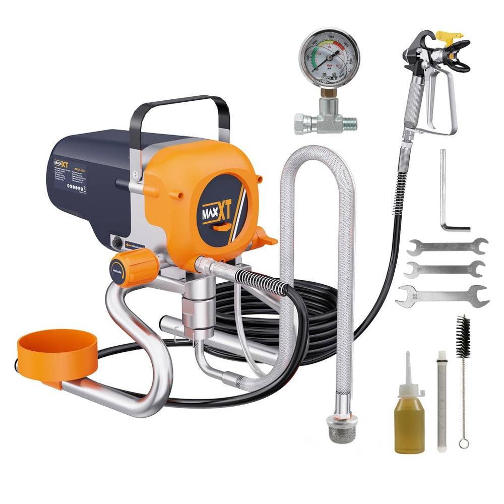 English Elm Airless Paint Sprayer 3300psi Stand Mounted Steel Pump for Deck Fence Garage T3177P305046