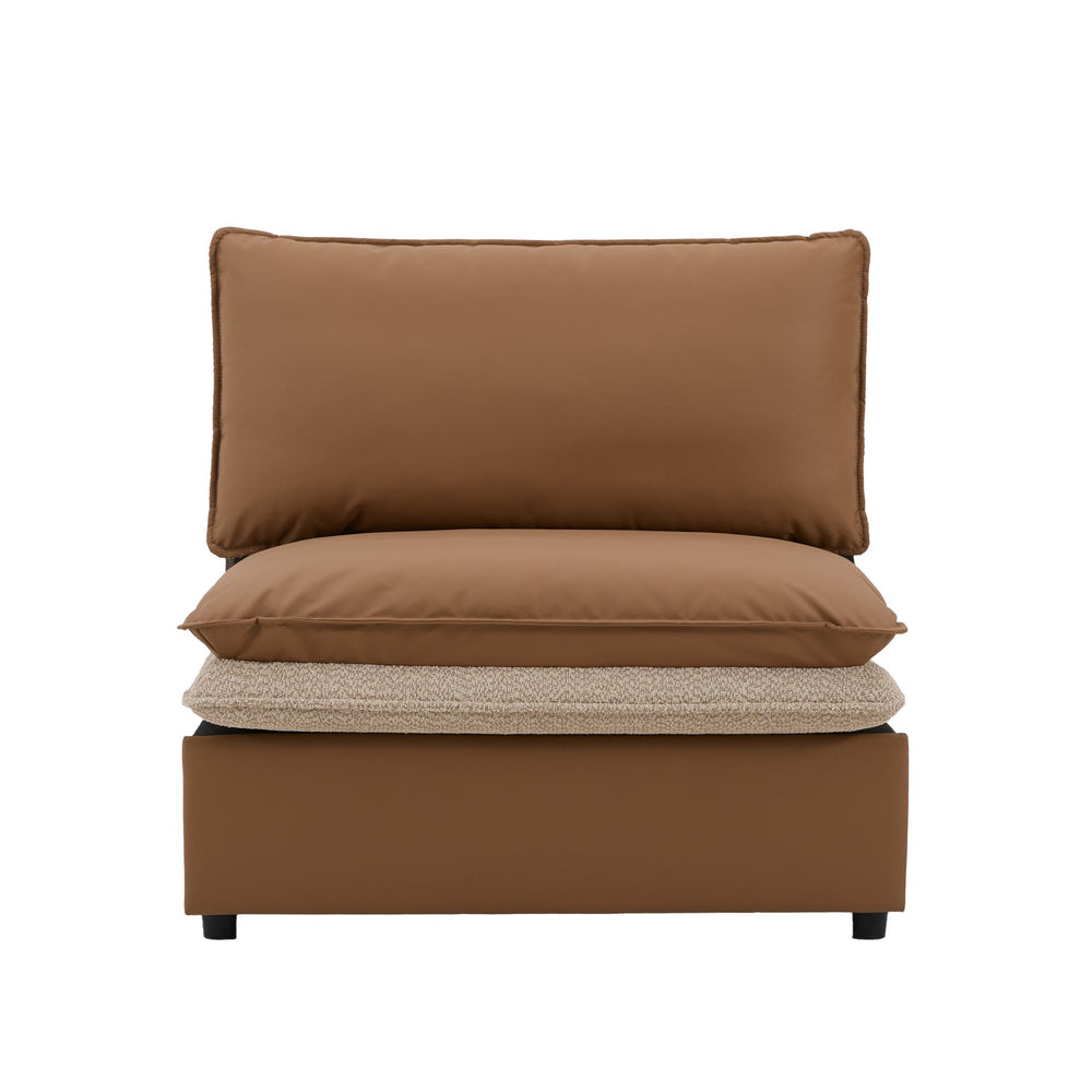 English Elm Modern Oversized Armchair - Stylish Accent Chair With Dual-Sided Upholstery For Versatile Comfort W2997P294043