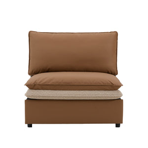 English Elm Modern Oversized Armchair - Stylish Accent Chair With Dual-Sided Upholstery For Versatile Comfort W2997P294043