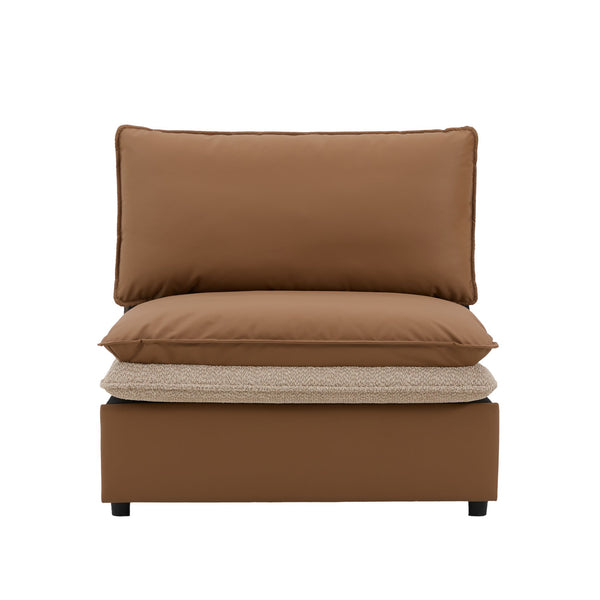 English Elm Modern Oversized Armchair - Stylish Accent Chair With Dual-Sided Upholstery For Versatile Comfort W2997P294043