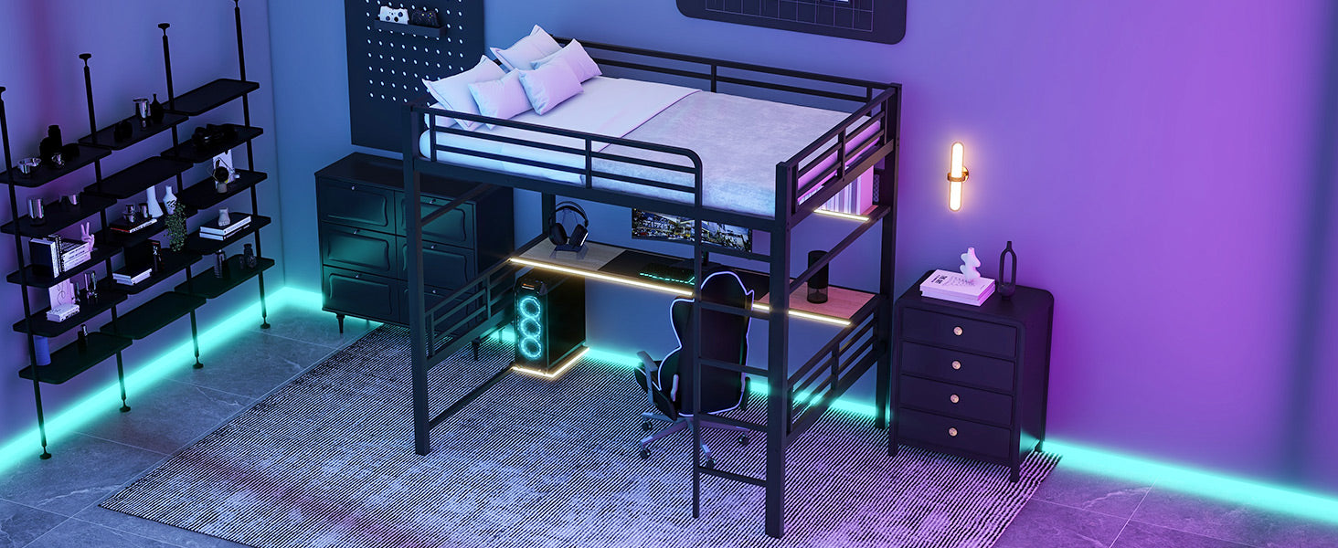 English Elm Loft Bed Frame - Thumbnail 2