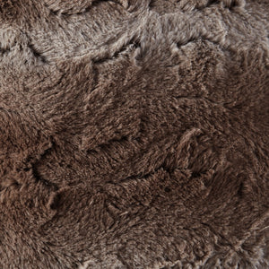 JLA Home Madison Park - Faux Plush Faux Fur Square Pillow with Lux Micro-Reverse, Hidden Zipper, Cozy Modern Accent Tan MP30-1913