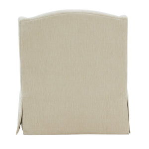 English Elm Luisa Swivel Accent Chair Skirted Tailored Silhouette for Formal Living Rooms Beige B050P451386