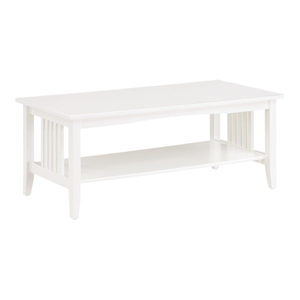OSP Home Furnishings Sierra Coffee Table White Finish