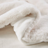 Croscill Sable Glam/Luxury Solid Faux Fur Throw CC50-0026 Ivory