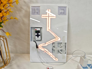 English Elm 24X16 Christian Cross Led Wall Art - Illuminated Acrylic Decor With Remote For Modern Spaces & Reflection T3976P383256