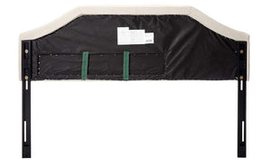 English Elm Christopher Knight Home® - Tufted Upholstered Headboard King Size with Adjustable Metal Legs, Slim Profile, Durable Fabric Finish Light beige 56883.00LBEI